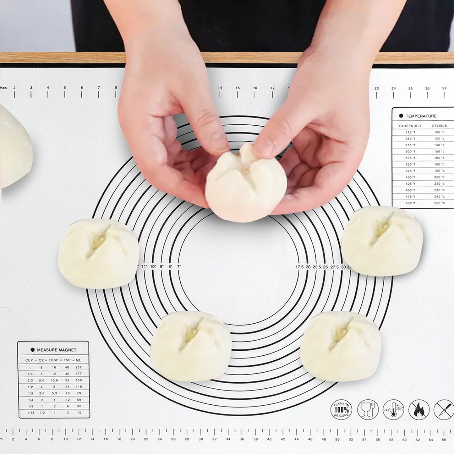 Holland & Noble | Siliconen Bakmat / Pizzamat | 80x60cm | Antislip