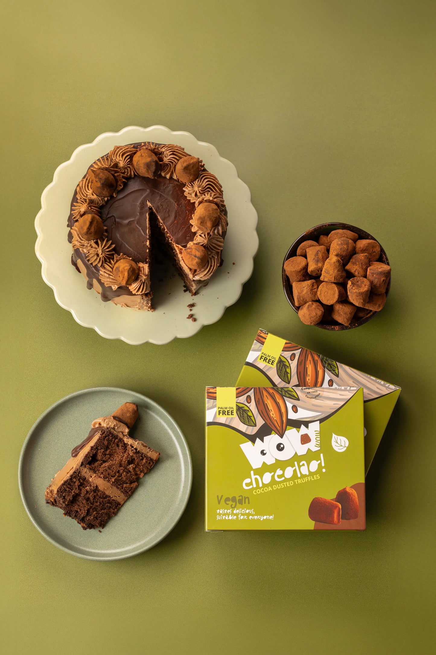 Vegan chocolate truffles