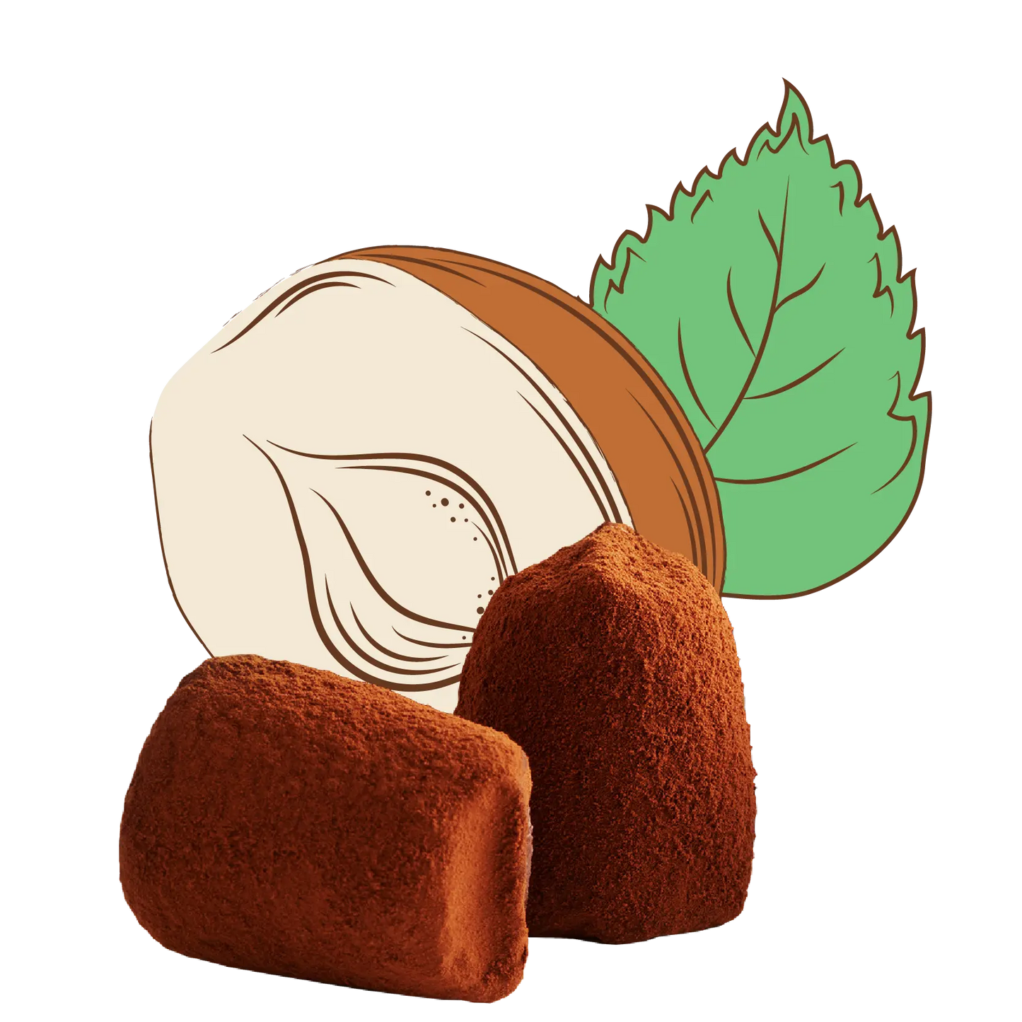 Hazelnut Chocolate Truffles - bulk