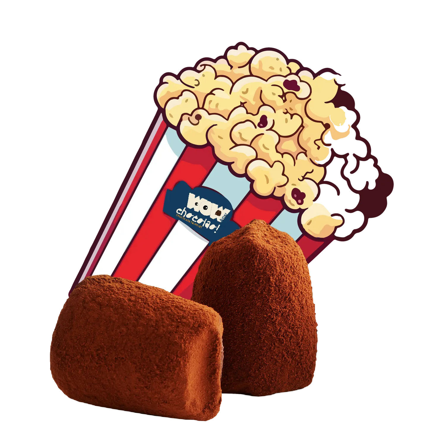 Popcorn Chocolate Truffles - bulk