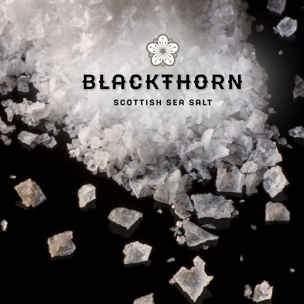 Blackthorn Schotse Gourmet Zeezout | Scottish Sea Salt Flakes | Natuurlijk | Duurzame Productie | Mineraalrijk | Culinair zeezout 120g
