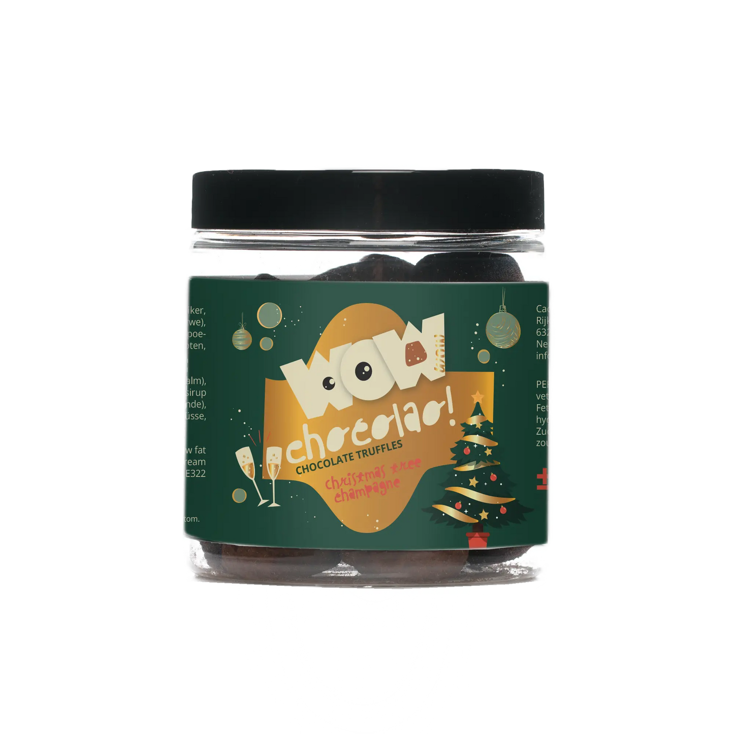 Champagne Chocolate Truffles - Christmas Edition - Gifting jar 130g