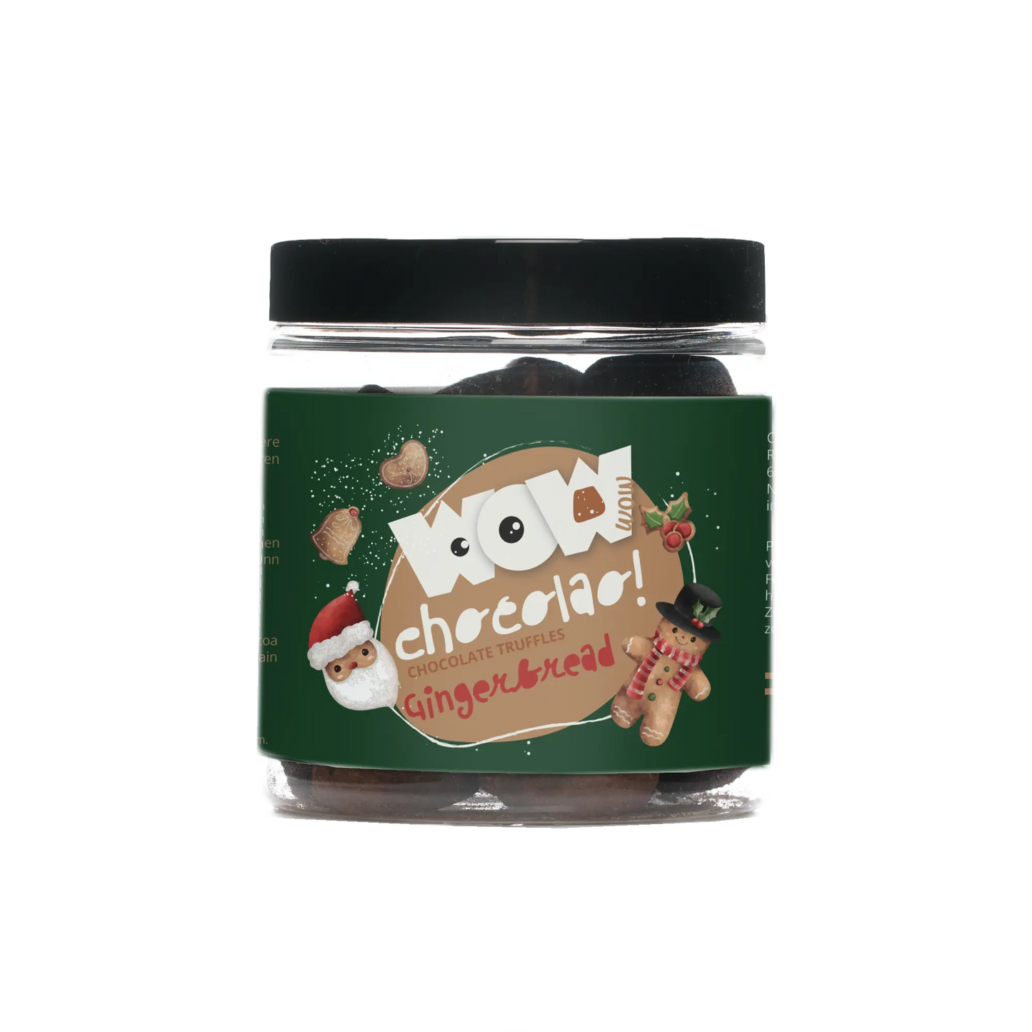 Gingerbread - Christmas Chocolate Truffles - Gifting jar 130g