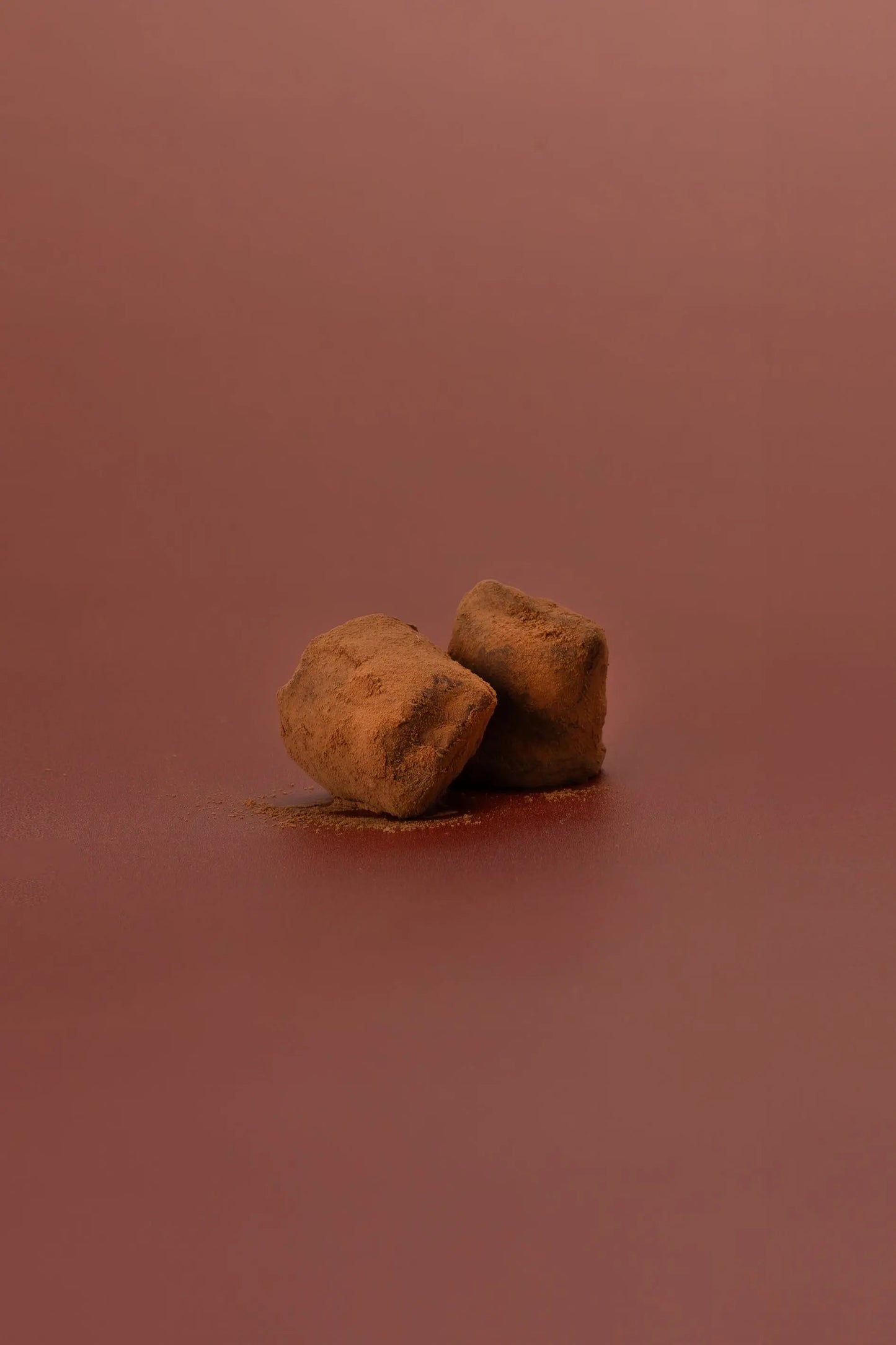 Plain chocolate truffles
