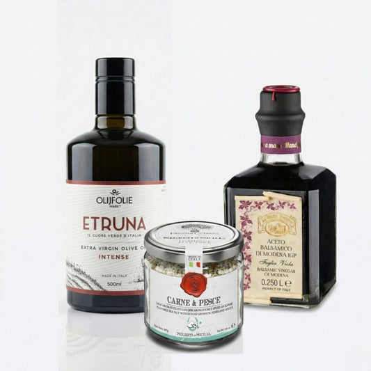Starter Pack – Olijfolie, Balsamico & Zeezout