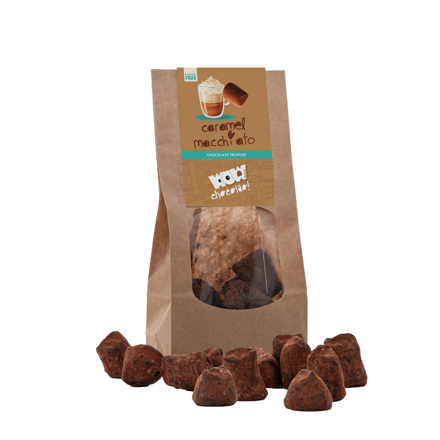 Caramel Macchiato Chocolate Truffles - Biodegradable bag 130g
