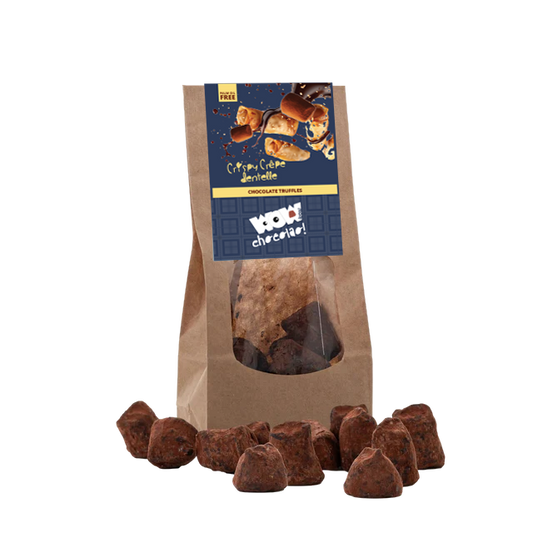Crispy Crepe Dentelle Chocolate Truffles - Biodegradable bags 130g