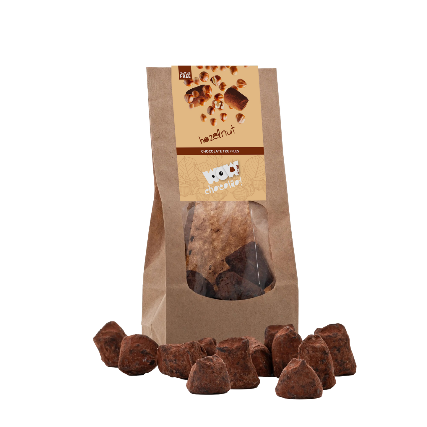 Hazelnut Chocolate Truffles - Biodegradable bag 130g