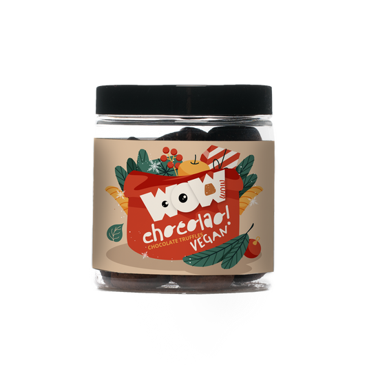 Vegan Chocolate Truffles - Christmas Edition - 130g Gifting jar