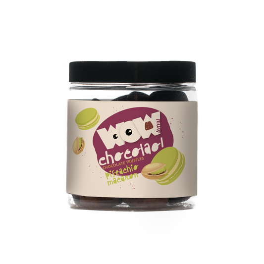 Pistachio Macaroon Chocolate Truffles - 130g Gifting Jar