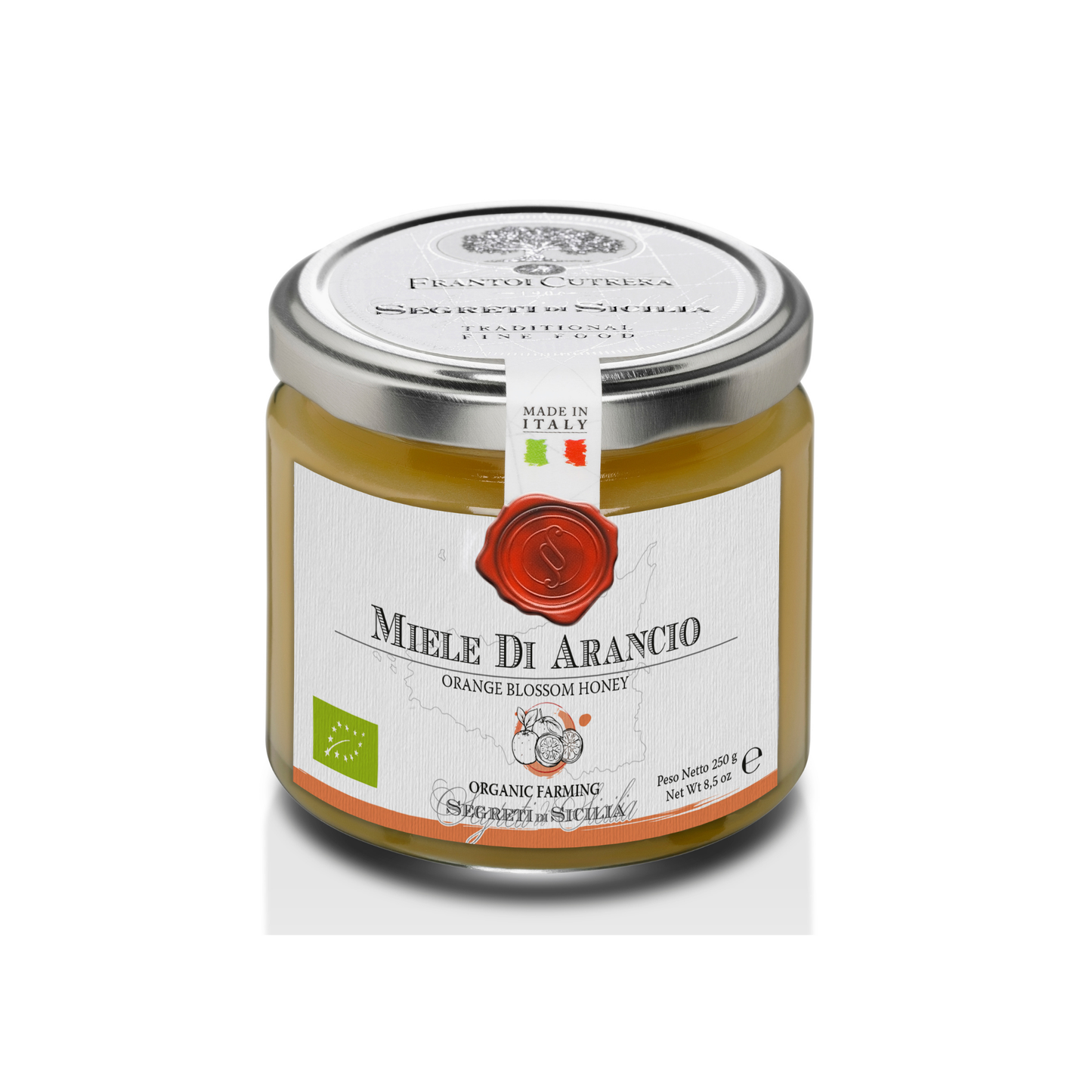 Oranjebloesemhoning – Biologische Siciliaanse Honing