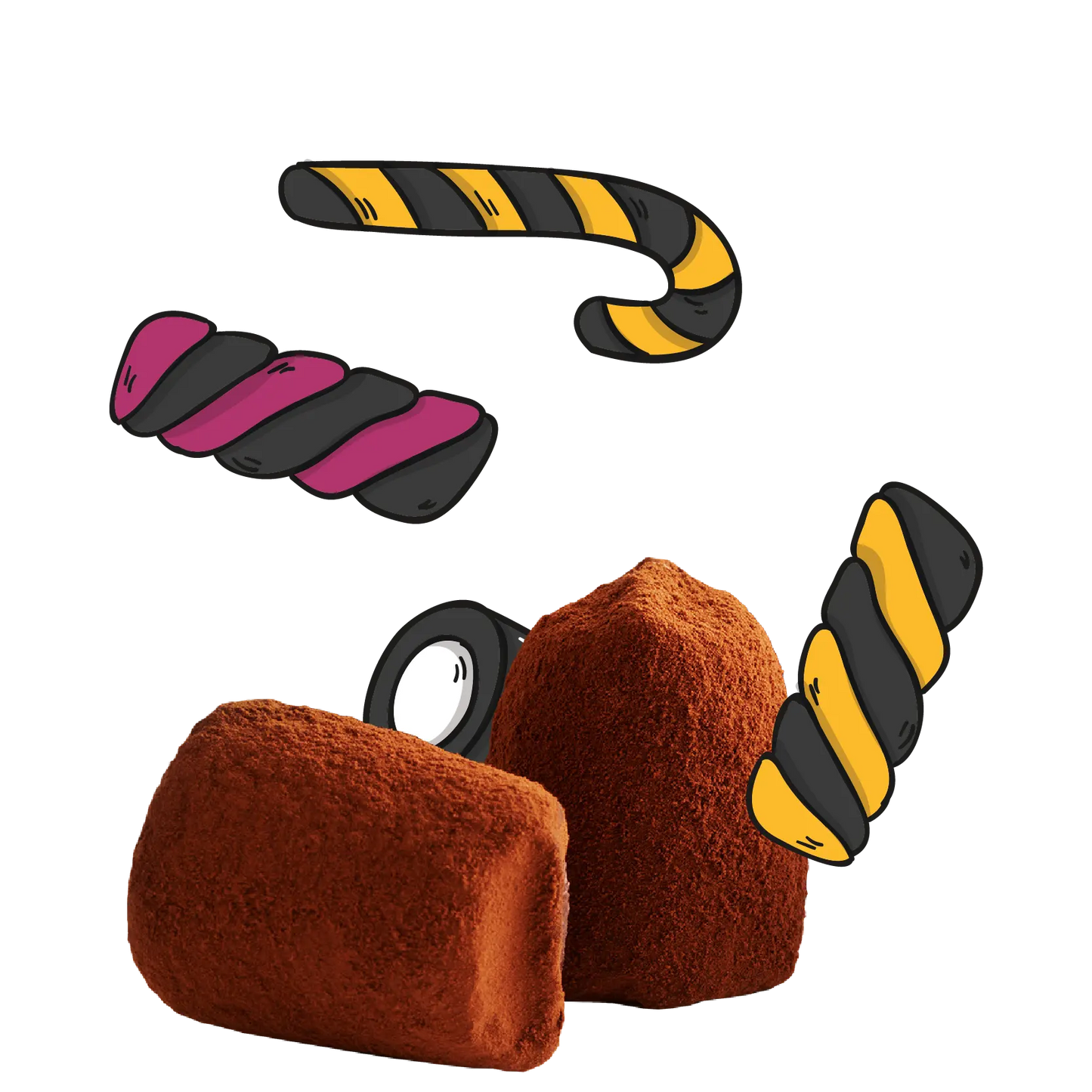 Liquorice chocolate truffle - Bulk