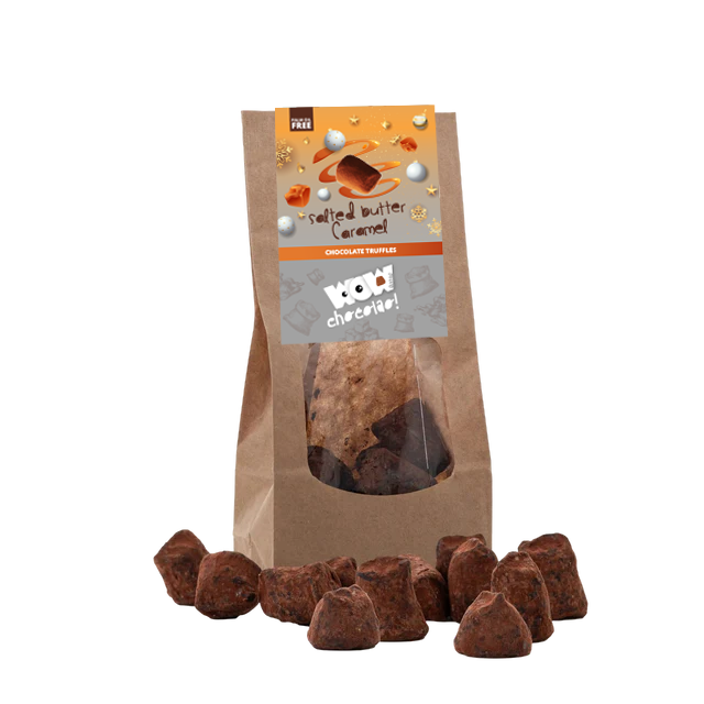 Salted Caramel Chocolate Truffles - Christmas Edition - Biodegradable bags 130g