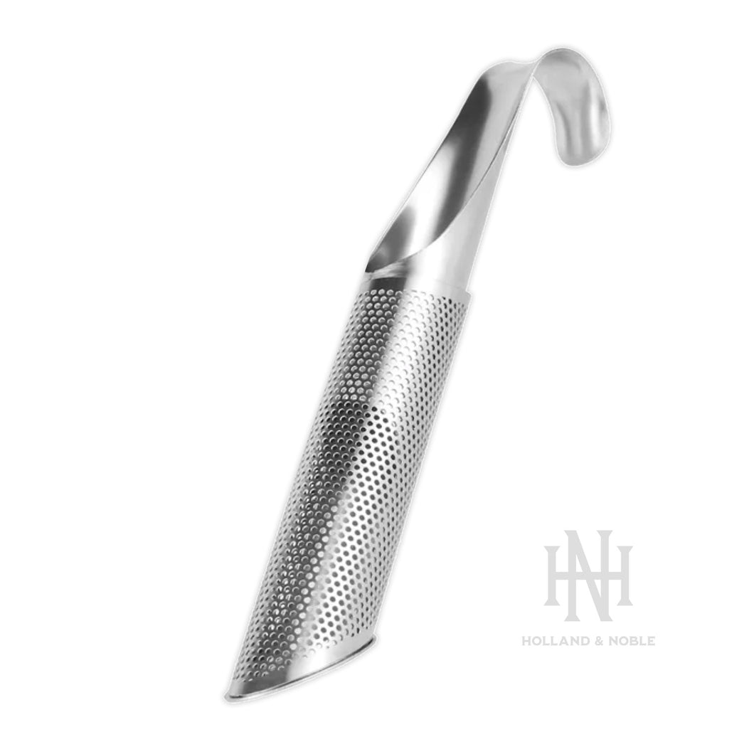 Holland & Noble - Solide RVS Theezeef – Herbruikbare Thee stick – Thee Infuser - schuif model - Hangend - thee Pijp