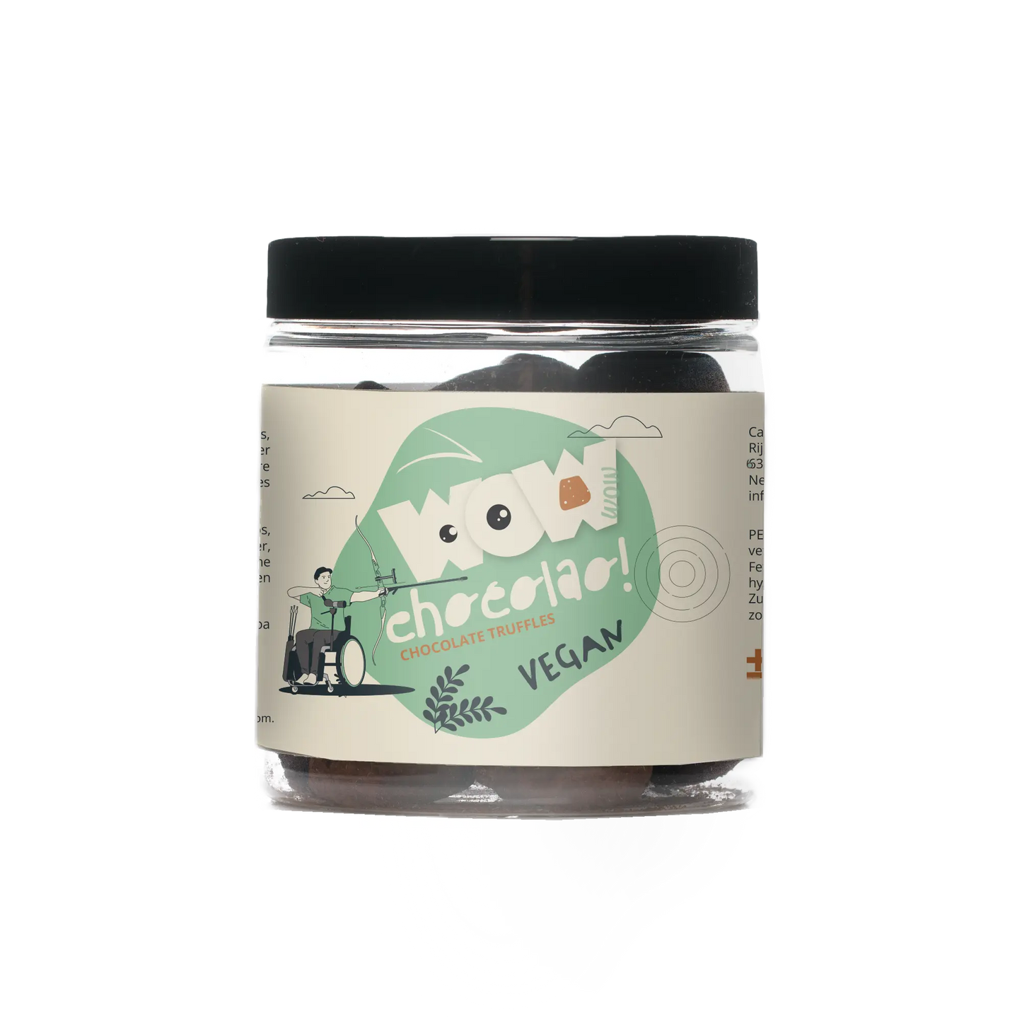 Vegan Chocolate Truffles - Paralympics Gifting Jar 130g